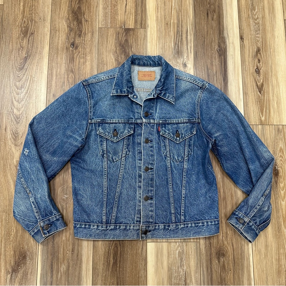 Vintage 70s Levi’s Type III Denim Trucker Jacket 70505-0217 Made in USA Size 42